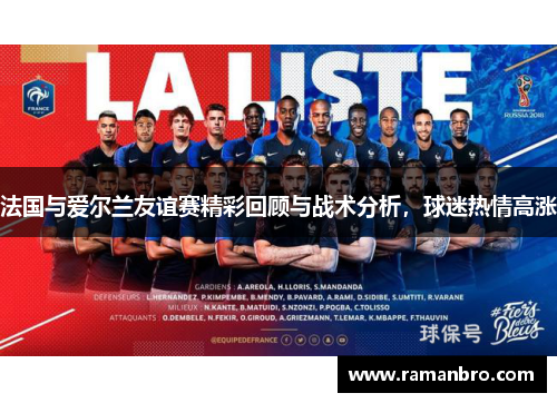 法国与爱尔兰友谊赛精彩回顾与战术分析，球迷热情高涨
